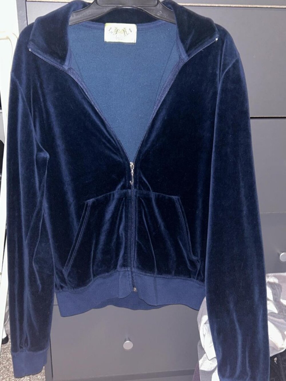 Juicy Couture Women's Navy and Blue Jacket